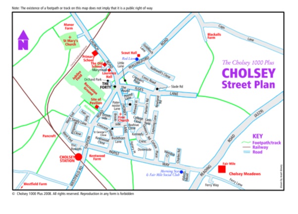 Cholsey Cycle Map